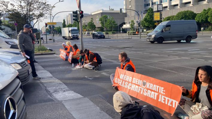 Demonstranten der Letzten Generation