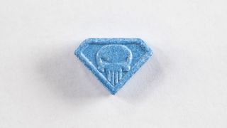 Die Ecstasy-Pille "Blue Punisher".