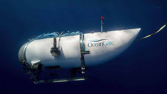 Diese von OceanGate Expeditions zur Verfügung gestellte undatierte Aufnahme zeigt das "Titan"-U-Boot des Unternehmens (Bild: OceanGate Expeditions)