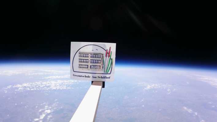 Bild des Stratosphärenballon der Gesamtschule Am Schilfhof
