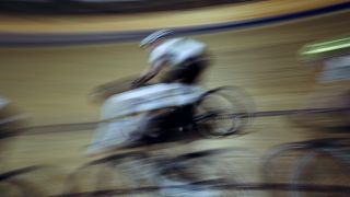 Bahnradfahrer am Olympiastützpunkt Brandenburg