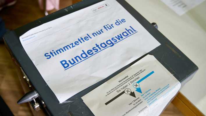 Stimmabgabe zur Bundestagswahl 2021 in Berlin