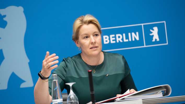Wirtschaftssenatorin Franziska Giffey (SPD)