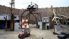 Das Feld für der Stuntshow im Vulkan im Filmpark Babelsberg (Bild: IMAGO / Future Image)
