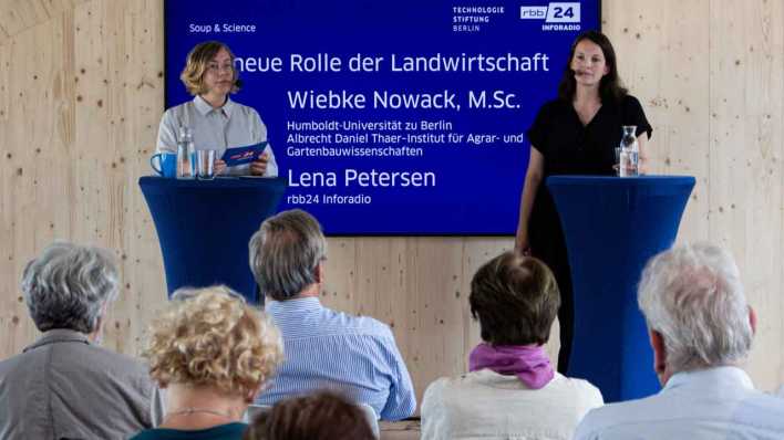 Soup & Science mit Lena Petersen und Wiebke Nowack (Bild: Technologiestiftung Berlin)