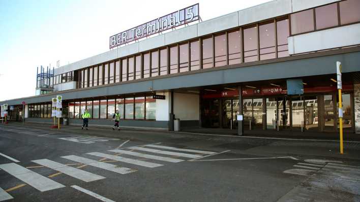 Der Eingangsbereich des Terminal 5 am Flughafen BER.