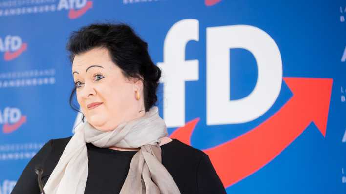 Birgit Bessin, AfD-Landtagsabgeordnete in Brandenburg (Bild: dpa / Christoph Soeder)