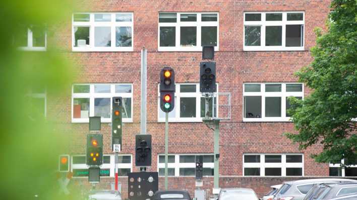Bahn-Signale am Werk von Siemens Mobility