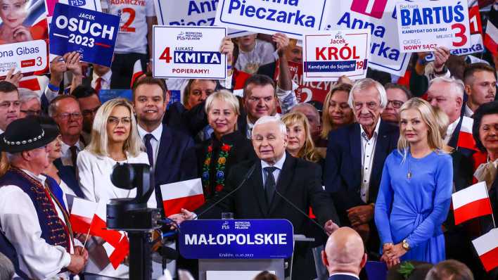 Wahlveranstaltung der PiS-Partei in Polen
