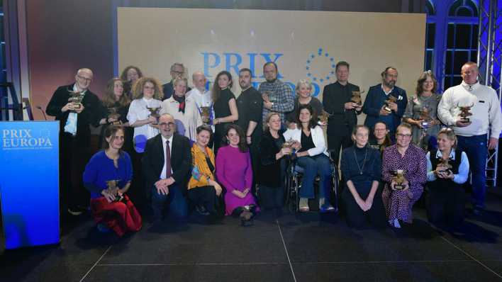 Die Gewinner des Prix Europa 2023 (Bild: Prix Europa / Oliver Ziebe)