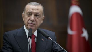 Der türkische Präsident Erdogan bei einer Rede
