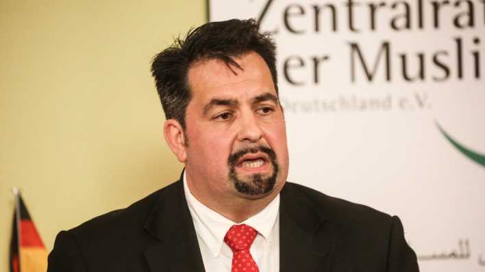 Aiman Mazyek , Zentralrat der Muslime in Deutschland, bei einem Pressestatement (Bild: picture alliance / Eventpress Rekdal)