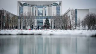 Blick auf das Bundeskanzleramt