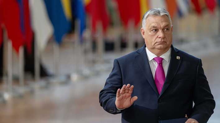 Ungarns Ministerpräsident Viktor Orban kommt zum EU-Gipfel.