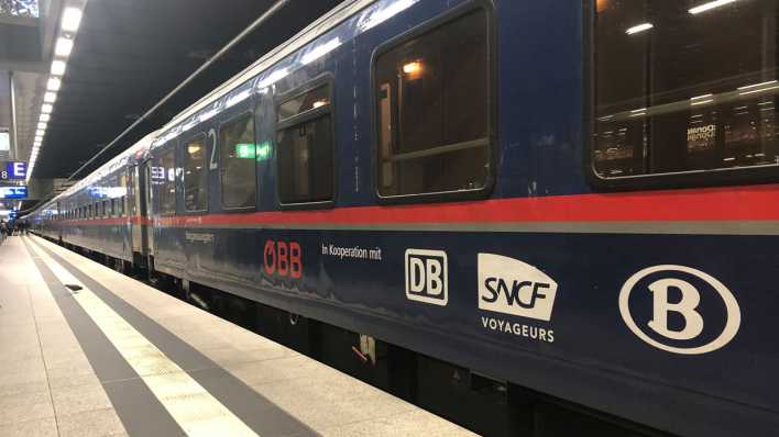 Nachtzug von Berlin nach Paris