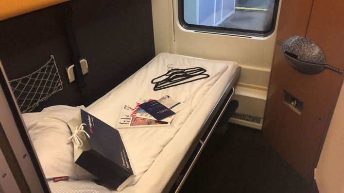 Schlafkabine im Nachtzug Berlin Paris