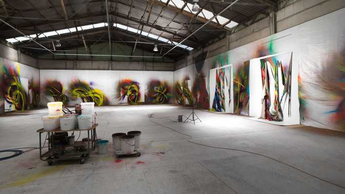 Atelier der Künstlerin Katharina Grosse, Groß Kreutz, 2023
