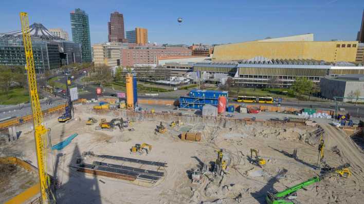 Baustelle Museum der Moderne, Potsdamer Straße, Tiergarten, Mitte, Berlin, Deutschland