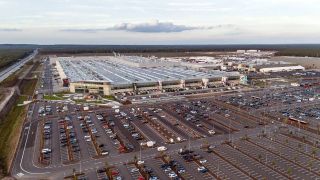 Tesla Fabrik "Gigafactory" in Grünheide