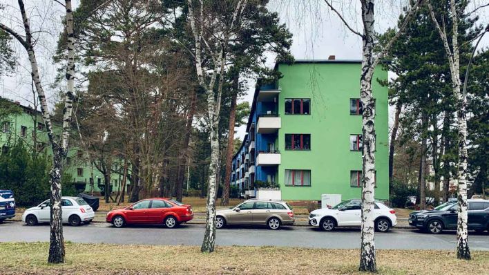 Geschossbauten in der Waldsiedlung Zehlendorf (Bild: rbb/Jannis Hartmann)