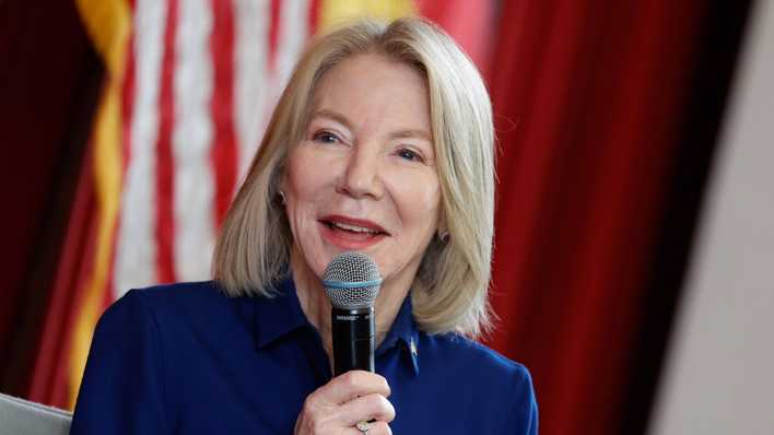 US-Botschafterin Amy Gutmann bei einer Rede in Berlin