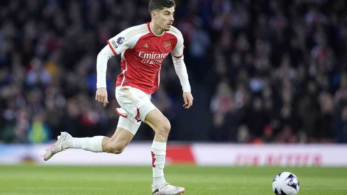 Kai Havertz im Trikot von Arsenal London