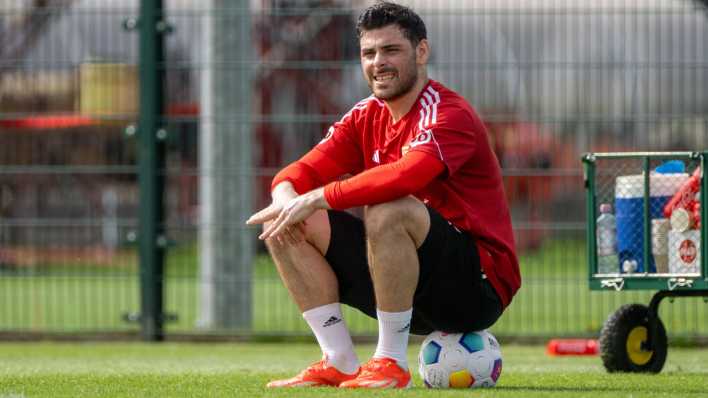 Kevin Volland macht während des Union-Trainings Pause