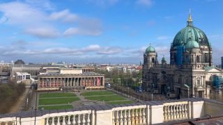 Blick von der Dachterrasse des Humboldt Forums