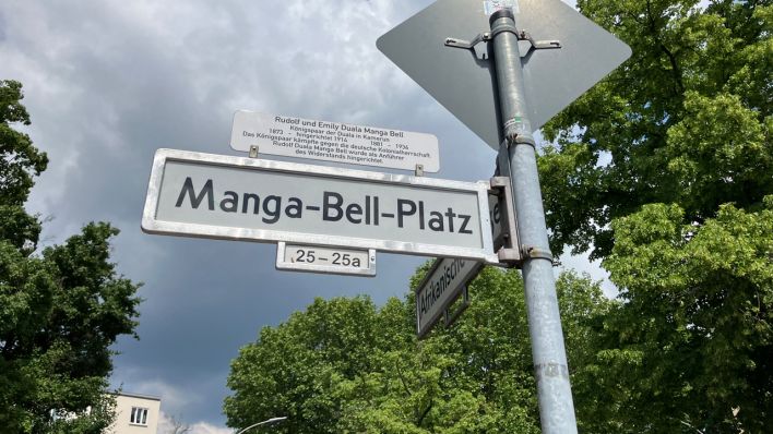 Der Nachtigall-Platz wurde in Manga-Bell-Platz umbenannt