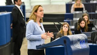 Die Politikerin Hildegard Bentele im EU-Parlament.