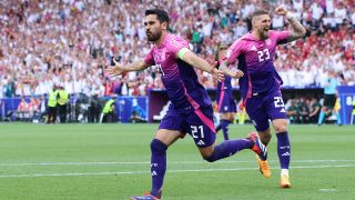 Torjubel zum 2:0 durch Ilkay Gündogan beim EM-Spiel von Deutschland gegen Ungarn (Bild: picture alliance/dpa/Revierfoto)
