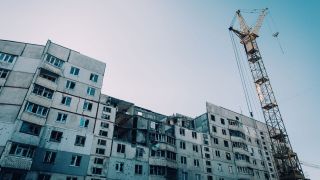 28.02.2024 - Ukraine - Stadtansichten von Charkiw. Mit Zerstörung und Wiederaufbau im Nordosten der Stadt (Bild: picture alliance/SZ Photo/Friedrich Bungert)