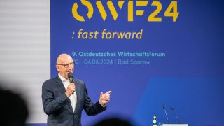 Dietmar Woidke beim Ostdeutschen Wirtschaftsforum 2024