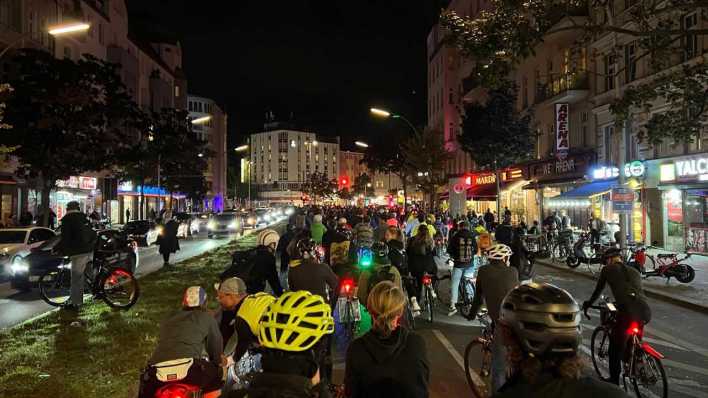 Critical Mass, Fahhrad-Protest in Berlin (Bild: rbb/Hendrik Schröder)