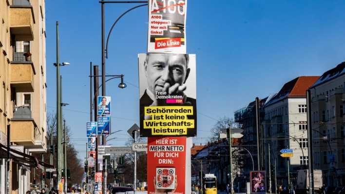 Wahlplakate in Berlin Prenzlauer Berg