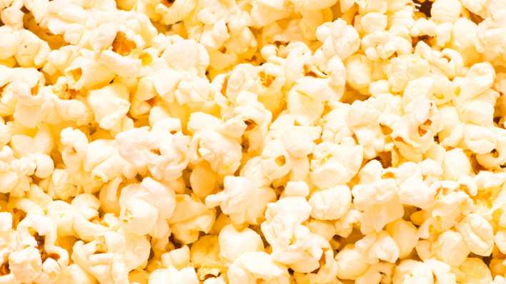 Popcorn in Großaufnahme