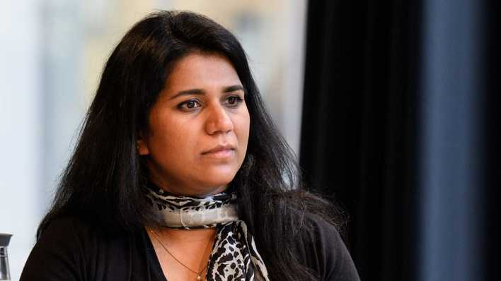Saba-Nur Cheema bei der Jahres-Pressekonferenz zum Programm 2024 der Berliner Festspiele. (Archivbild)