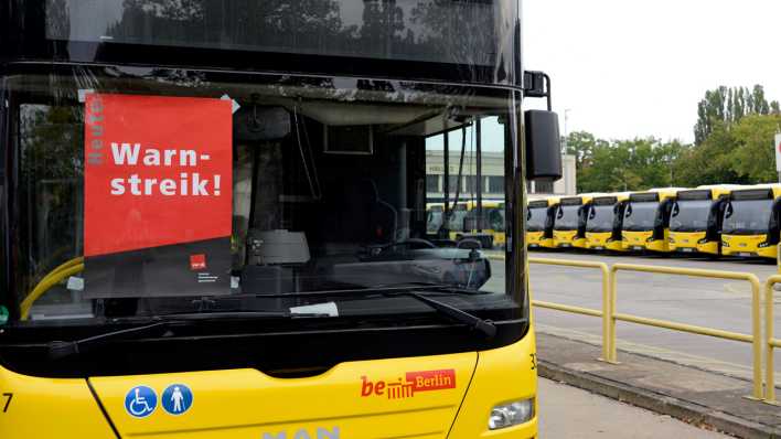 Warnstreik bei der BVG