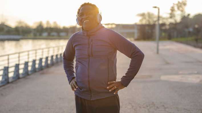 Jogger an Promenade