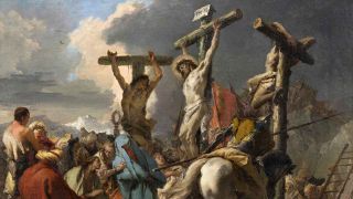 Kreuzigung des Jesus von Nazareth, Christus, Karfreitag, Golgota, um 1750, Giambattista Tiepolo (Bild: picture alliance/Bildagentur-online/Sunny Celeste)