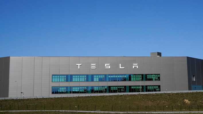 Die Tesla Gigafactory Berlin-Brandenburg im Ortsteil Freienbrink der märkischen Gemeinde Grünheide.