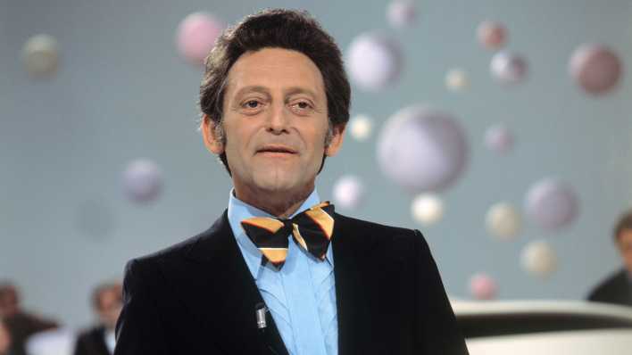 Entertainer und Moderator Hans Rosenthal, aufgenommen im Jahr 1974.