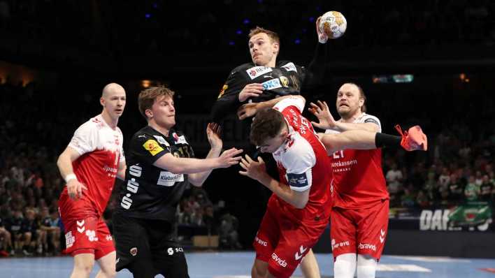 Handball Spielszenen Füchse Berlin vs. Aalborg Handbold (Bild: IMAGO/Contrast/O.Behrendt)