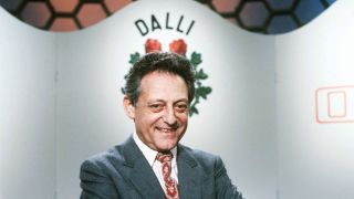 Moderator Hans Rosenthal in der Kulisse von "Dali, Dalli"