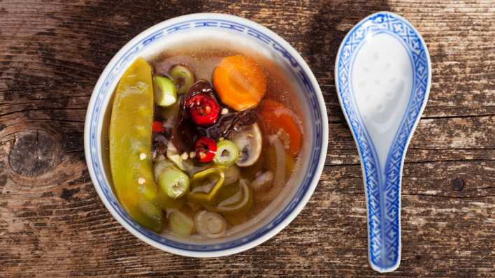 Chinesische Suppe süßsauer