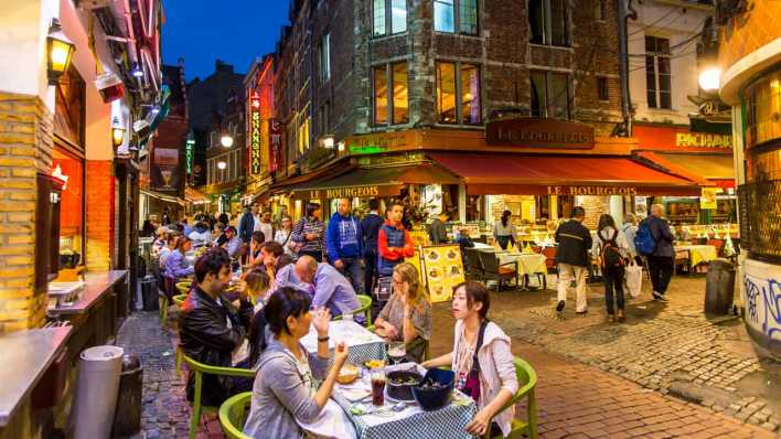 Altstadtgassen unweit des Grand Place in Brüssel