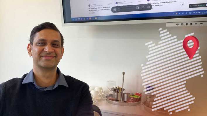 Software-Entwickler Shivansh Tyagi (Bild: rbb/Lena Petersen)