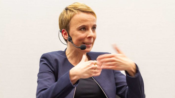 Hannah Bethke auf dem Podium