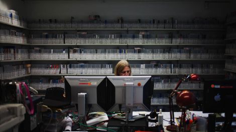 Room Where All Submitted Films Are Kept (Bild: Clara Nebeling)