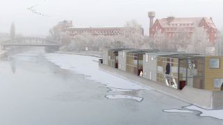 Floating House - Vorschlag zur Flüchtlingsunterbringung von Constantin Bruns